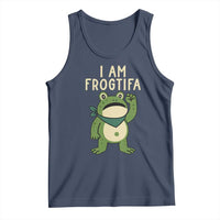 I Am Frogtifa Tank Top Frog Resist Antifascist with Raised Fist Bandana - Wonder Print Shop