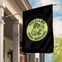 Portland Frog Brigade Garden Flag Peace Frog Protest Badge - Wonder Print Shop