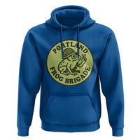 Portland Frog Brigade Hoodie Peace Frog Protest Badge - Wonder Print Shop