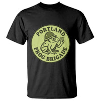Portland Frog Brigade T Shirt Peace Frog Protest Badge - Wonder Print Shop