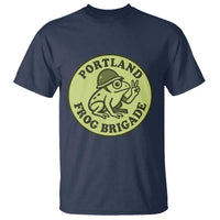 Portland Frog Brigade T Shirt Peace Frog Protest Badge - Wonder Print Shop