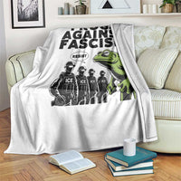 Frogs Against Fascism Throw Blanket Resist 2025 Free Portland Protest - Wonder Print Shop