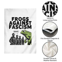 Frogs Against Fascism Garden Flag Resist 2025 Free Portland Protest - Wonder Print Shop