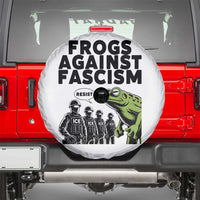 Frogs Against Fascism Spare Tire Cover Resist 2025 Free Portland Protest - Wonder Print Shop