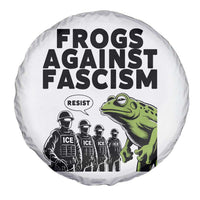 Frogs Against Fascism Spare Tire Cover Resist 2025 Free Portland Protest - Wonder Print Shop