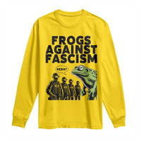 Frogs Against Fascism Long Sleeve Shirt Resist 2025 Free Portland Protest - Wonder Print Shop