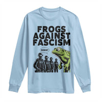 Frogs Against Fascism Long Sleeve Shirt Resist 2025 Free Portland Protest - Wonder Print Shop