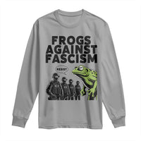 Frogs Against Fascism Long Sleeve Shirt Resist 2025 Free Portland Protest - Wonder Print Shop