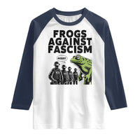 Frogs Against Fascism Raglan Shirt Resist 2025 Free Portland Protest - Wonder Print Shop