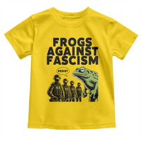 Frogs Against Fascism Toddler T Shirt Resist 2025 Free Portland Protest - Wonder Print Shop