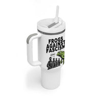 Frogs Against Fascism Tumbler With Handle Resist 2025 Free Portland Protest - Wonder Print Shop