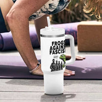 Frogs Against Fascism Tumbler With Handle Resist 2025 Free Portland Protest - Wonder Print Shop