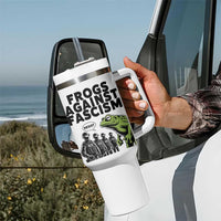 Frogs Against Fascism Tumbler With Handle Resist 2025 Free Portland Protest - Wonder Print Shop