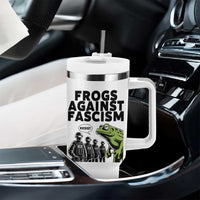 Frogs Against Fascism Tumbler With Handle Resist 2025 Free Portland Protest - Wonder Print Shop