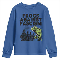 Frogs Against Fascism Youth Sweatshirt Resist 2025 Free Portland Protest - Wonder Print Shop