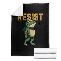 Resist Frog Protest Throw Blanket Free Portland Political Satire - Wonder Print Shop