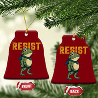 Resist Frog Protest Ceramic Ornament Free Portland Political Satire - Wonder Print Shop