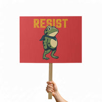 Resist Frog Protest Protest Sign Free Portland Political Satire - Wonder Print Shop