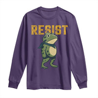Resist Frog Protest Long Sleeve Shirt Free Portland Political Satire - Wonder Print Shop