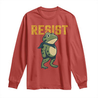 Resist Frog Protest Long Sleeve Shirt Free Portland Political Satire - Wonder Print Shop