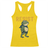 Resist Frog Protest Racerback Tank Top Free Portland Political Satire - Wonder Print Shop