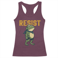 Resist Frog Protest Racerback Tank Top Free Portland Political Satire - Wonder Print Shop