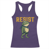 Resist Frog Protest Racerback Tank Top Free Portland Political Satire - Wonder Print Shop