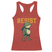 Resist Frog Protest Racerback Tank Top Free Portland Political Satire - Wonder Print Shop