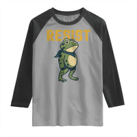 Resist Frog Protest Raglan Shirt Free Portland Political Satire - Wonder Print Shop
