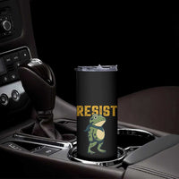 Resist Frog Protest Skinny Tumbler Free Portland Political Satire - Wonder Print Shop