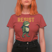Resist Frog Protest T Shirt For Women Free Portland Political Satire - Wonder Print Shop