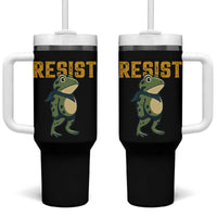 Resist Frog Protest Tumbler With Handle Free Portland Political Satire - Wonder Print Shop