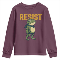 Resist Frog Protest Youth Sweatshirt Free Portland Political Satire - Wonder Print Shop