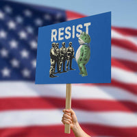 Resist Frog Protest Sign Inflatable Animal Protest Free Portland - Wonder Print Shop