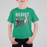 Resist Frog T Shirt For Kid Inflatable Animal Protest Free Portland - Wonder Print Shop