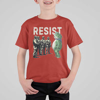 Resist Frog T Shirt For Kid Inflatable Animal Protest Free Portland - Wonder Print Shop