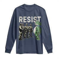 Resist Frog Long Sleeve Shirt Inflatable Animal Protest Free Portland - Wonder Print Shop