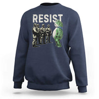 Resist Frog Sweatshirt Inflatable Animal Protest Free Portland - Wonder Print Shop