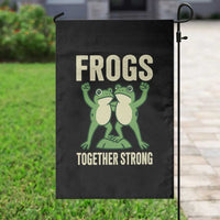 Frogs Together Strong Garden Flag Portland Frog Protest United We Ribbit - Wonder Print Shop