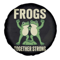 Frogs Together Strong Spare Tire Cover Portland Frog Protest United We Ribbit - Wonder Print Shop