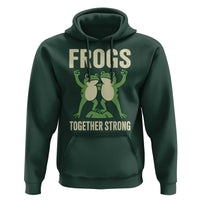 Frogs Together Strong Hoodie Portland Frog Protest United We Ribbit - Wonder Print Shop