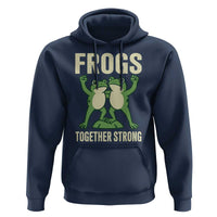 Frogs Together Strong Hoodie Portland Frog Protest United We Ribbit - Wonder Print Shop