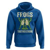Frogs Together Strong Hoodie Portland Frog Protest United We Ribbit - Wonder Print Shop