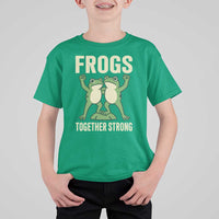 Frogs Together Strong T Shirt For Kid Portland Frog Protest United We Ribbit - Wonder Print Shop