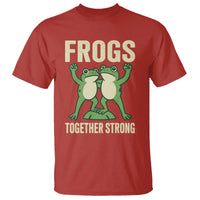 Frogs Together Strong T Shirt Portland Frog Protest United We Ribbit - Wonder Print Shop