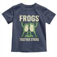 Frogs Together Strong Toddler T Shirt Portland Frog Protest United We Ribbit - Wonder Print Shop