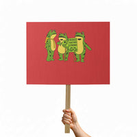 Frogs Together Strong Protest Sign Portland Frog Resist Protest - Wonder Print Shop