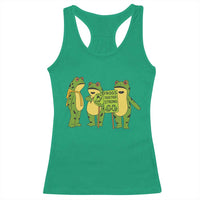Frogs Together Strong Racerback Tank Top Portland Frog Resist Protest - Wonder Print Shop