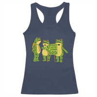 Frogs Together Strong Racerback Tank Top Portland Frog Resist Protest - Wonder Print Shop