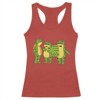 Frogs Together Strong Racerback Tank Top Portland Frog Resist Protest - Wonder Print Shop